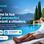 Uomo rilassato a bordo piscina mentre Preventivi Piscine genera lead verificati e appuntamenti qualificati per le aziende del settore.